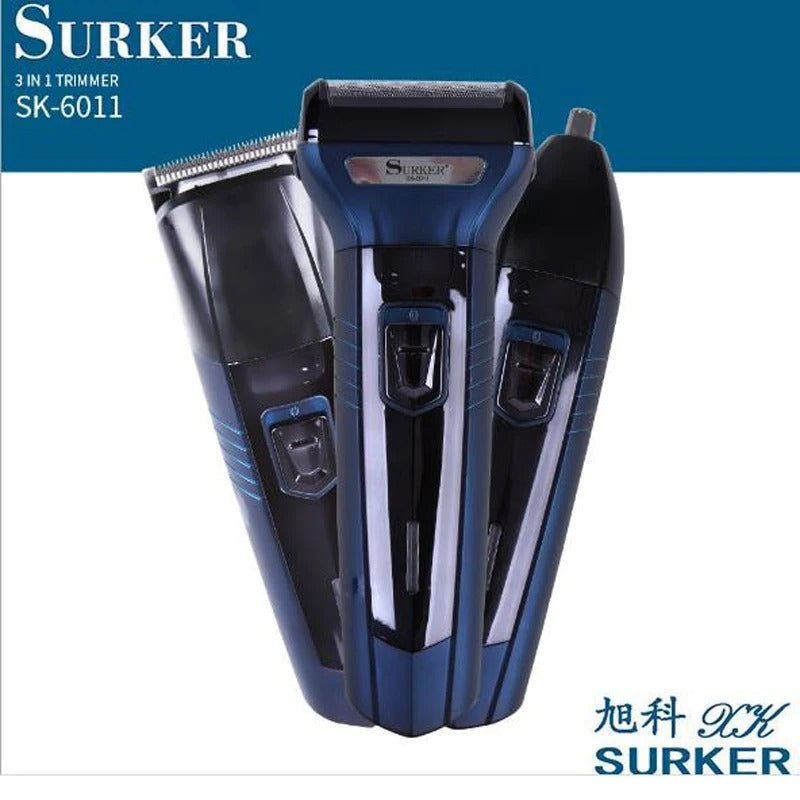 Máquina de Cortar Cabelo Surker SK-6011  3 em 1 -