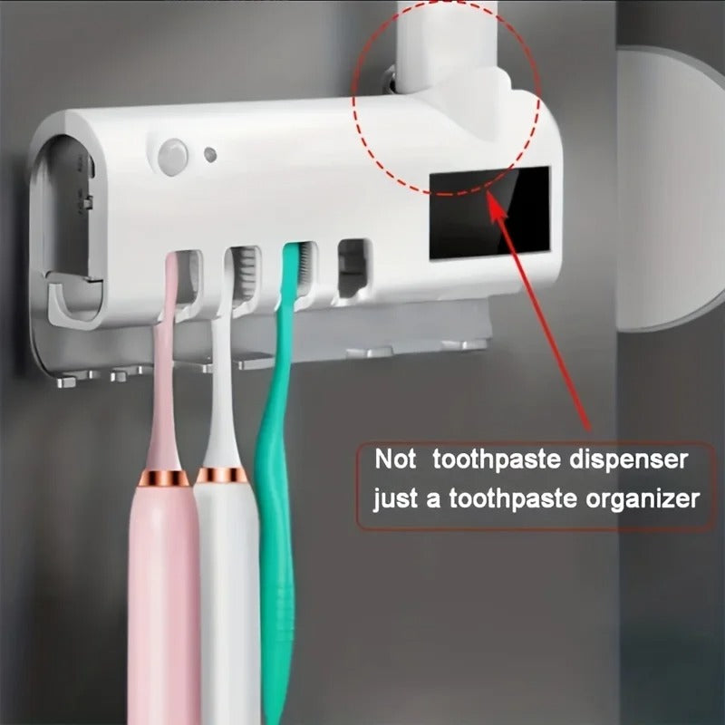 Suporte Multifuncional para Escova de Dentes com Indução