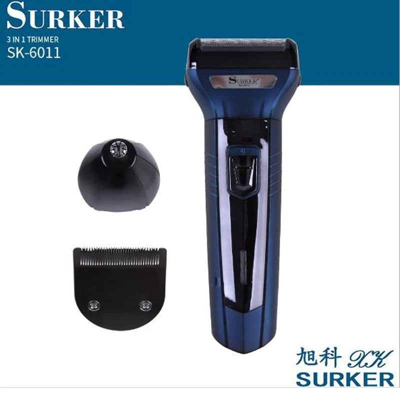 Máquina de Cortar Cabelo Surker SK-6011  3 em 1 -