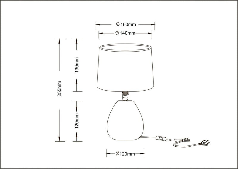 Luminária de mesa Arte Lamp 7211